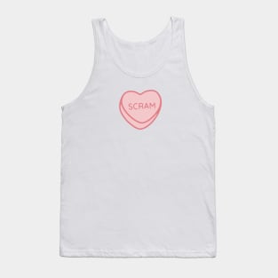 Pink Candy Conversation Heart Scram Tank Top